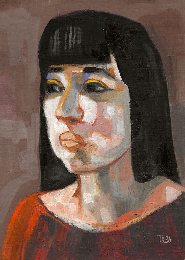 Expressive Woman Portrait art print by Tore Bahnson for $57.95 CAD