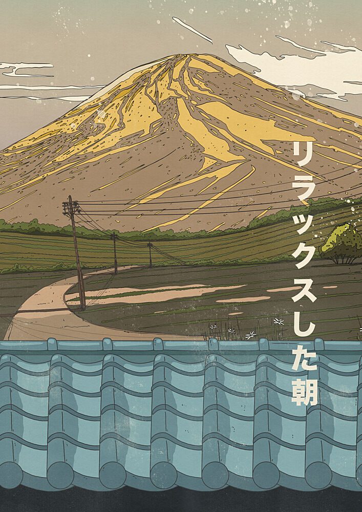 Serene Fuji Morning art print by Nicholas for $57.95 CAD