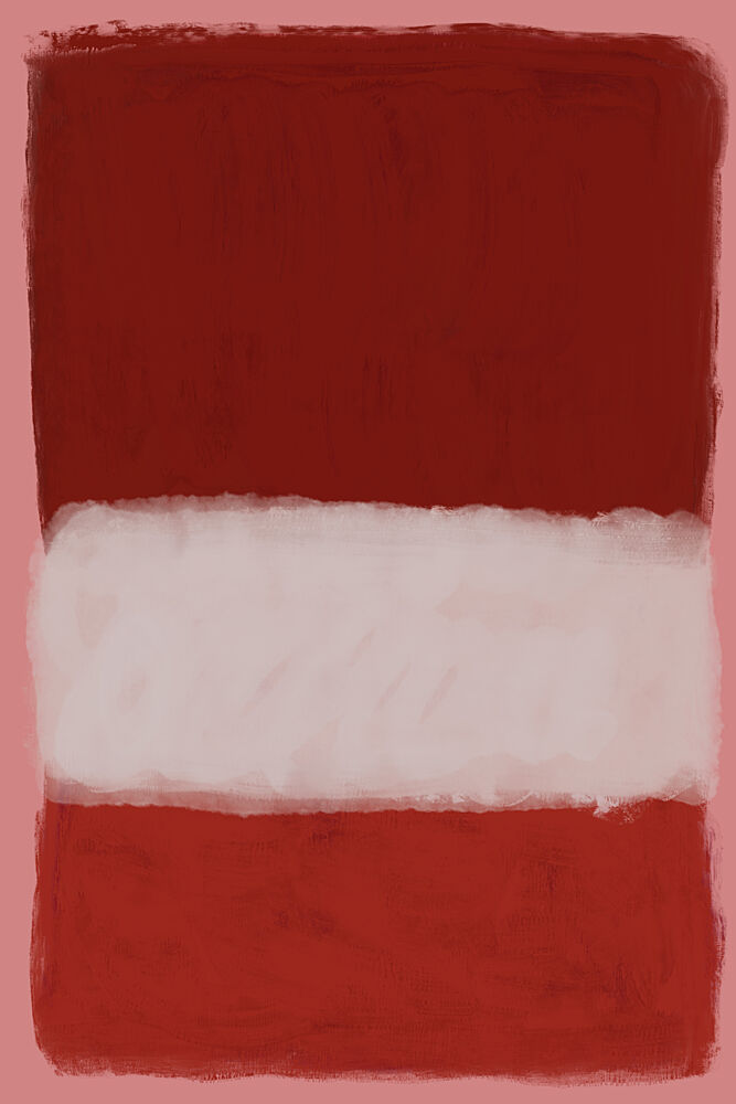 Red White Color Blocks art print by The Art Concept for $57.95 CAD