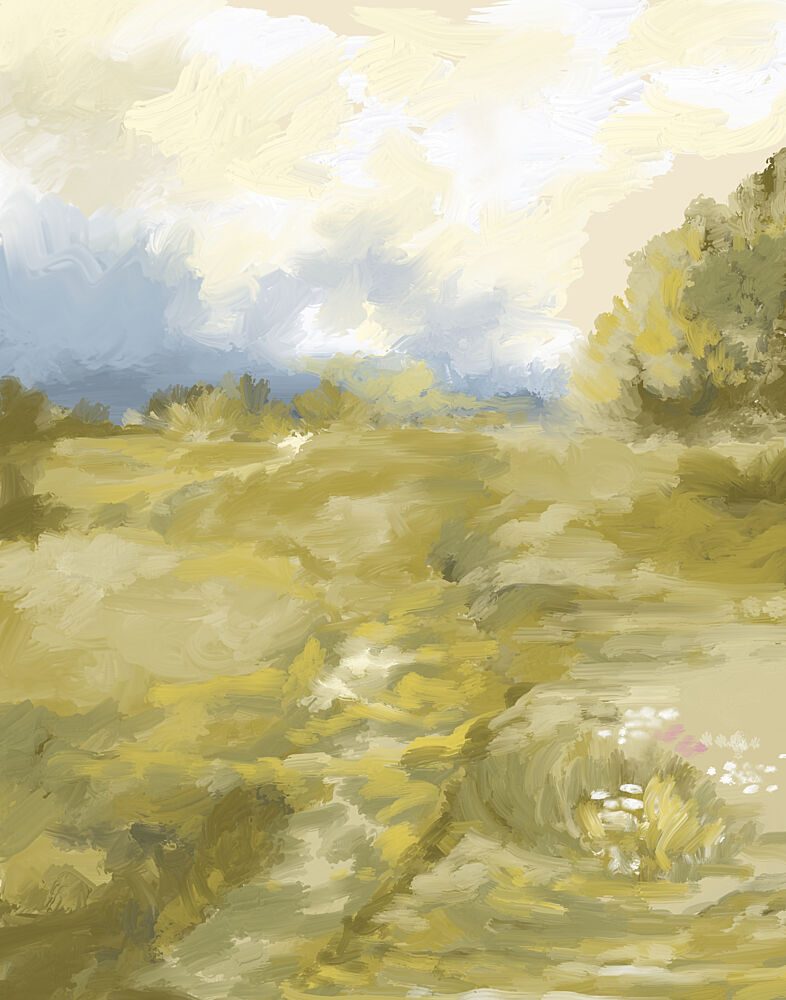 Golden Meadow Path art print by Josie George for $57.95 CAD