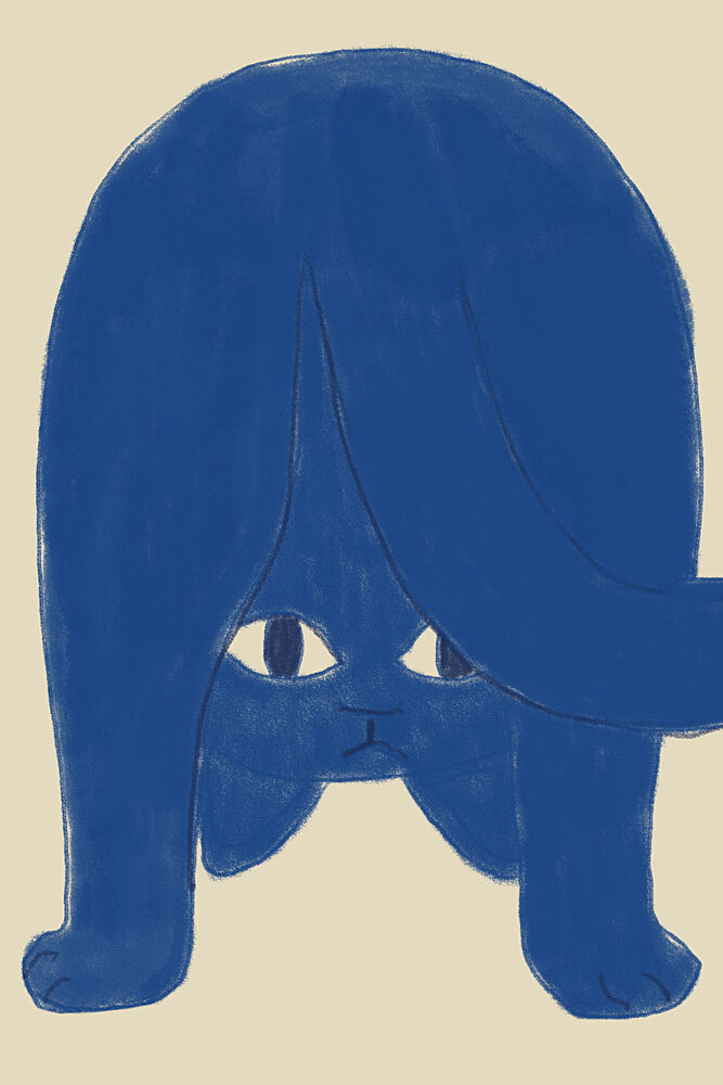 The Blue Acrobat art print by The Art Concept for $57.95 CAD