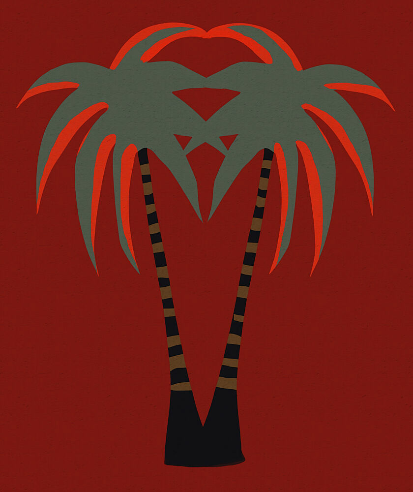 Tropical Heart Palms art print by Josie George for $57.95 CAD