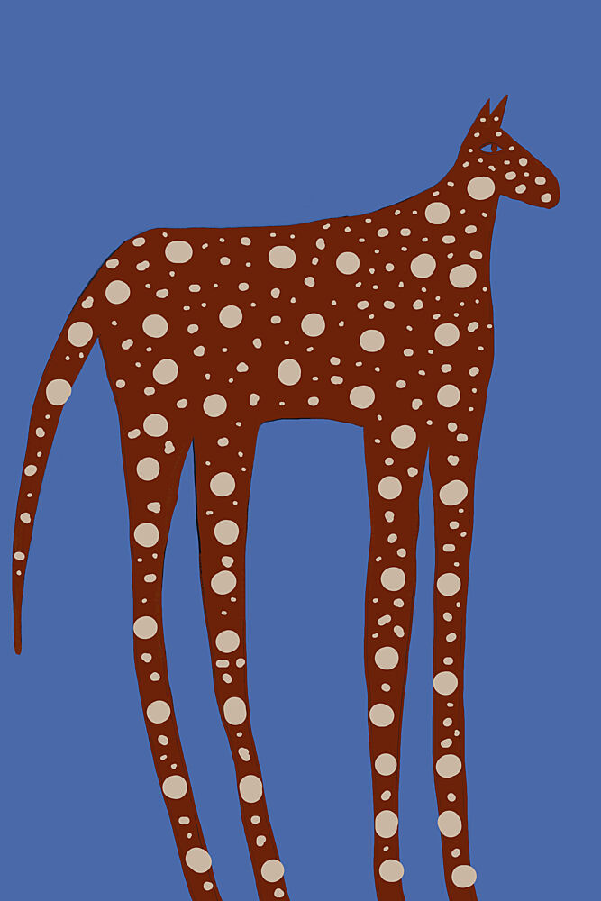 Spotted Long Legged Horse art print by The Art Concept for $57.95 CAD