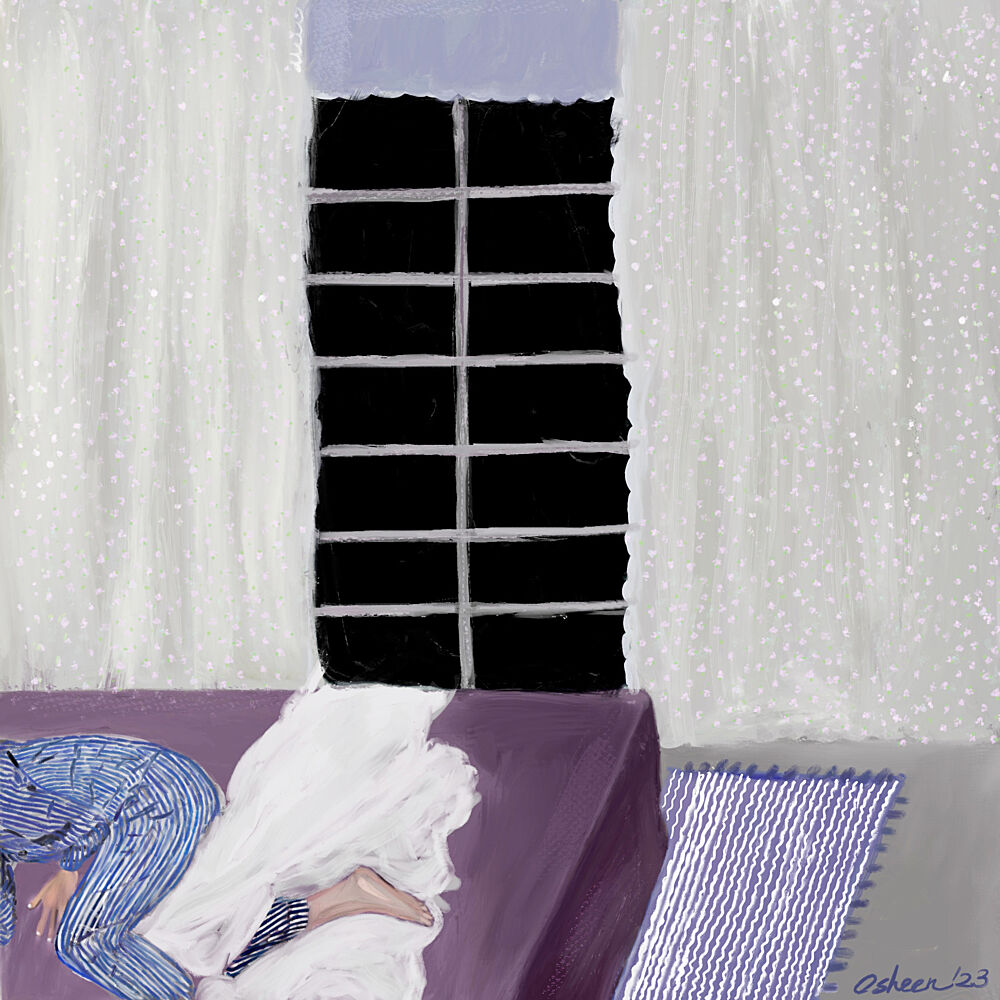 Cozy Window Sleep art print by Osheensgallery for $57.95 CAD