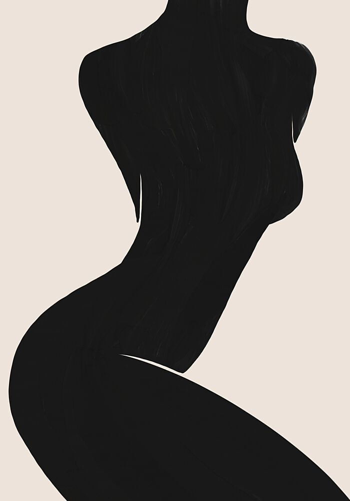 Abstract Female Silhouette art print by Little Dean for $57.95 CAD