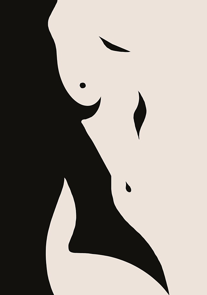 Minimalist Female Form art print by Little Dean for $57.95 CAD