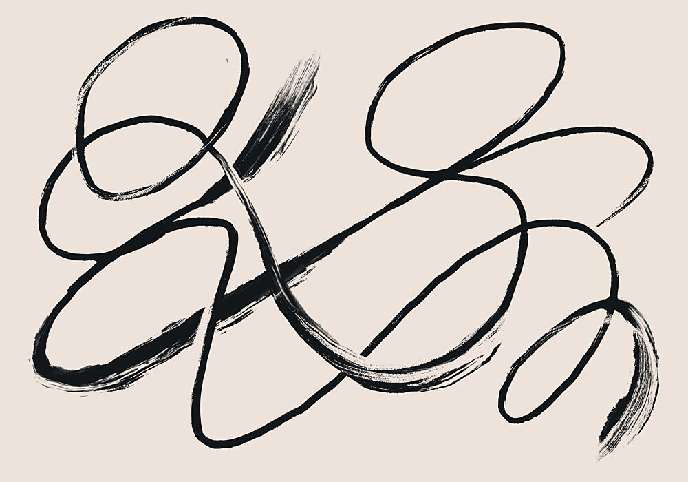 Dynamic Abstract Strokes art print by Little Dean for $57.95 CAD
