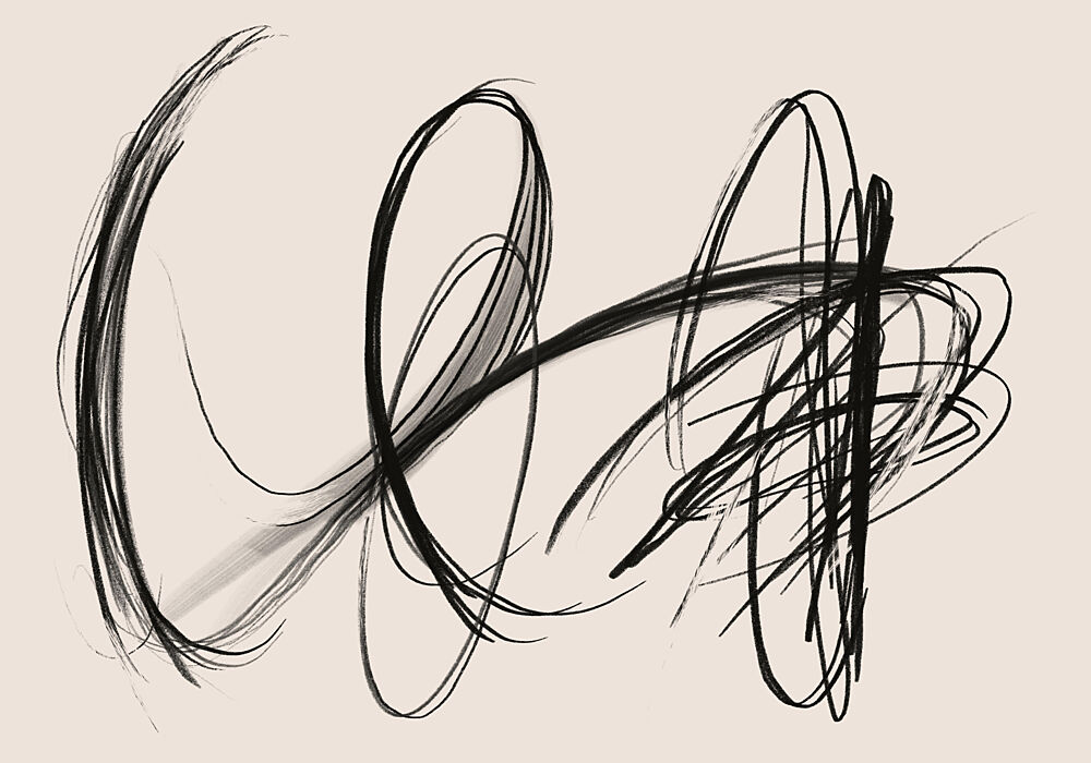 Abstract Black Movement art print by Little Dean for $57.95 CAD