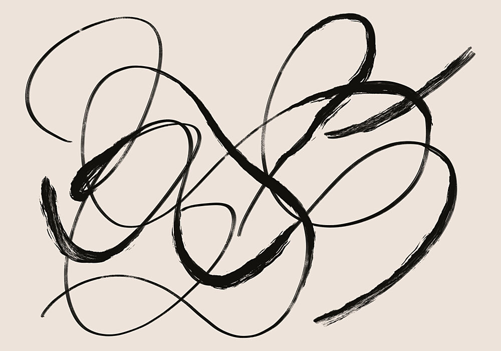 Dynamic Ink Strokes art print by Little Dean for $57.95 CAD