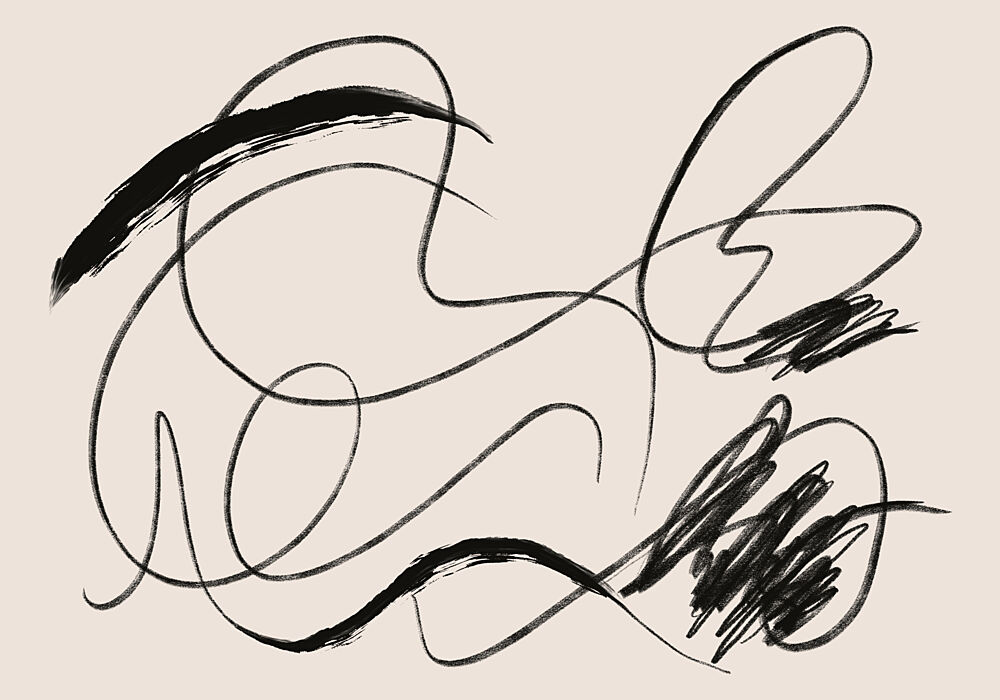Expressive Abstract Lines art print by Little Dean for $57.95 CAD