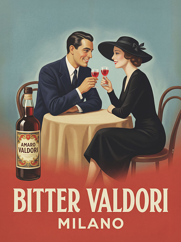 Vintage Couple Toast art print by Andreas Magnusson for $57.95 CAD
