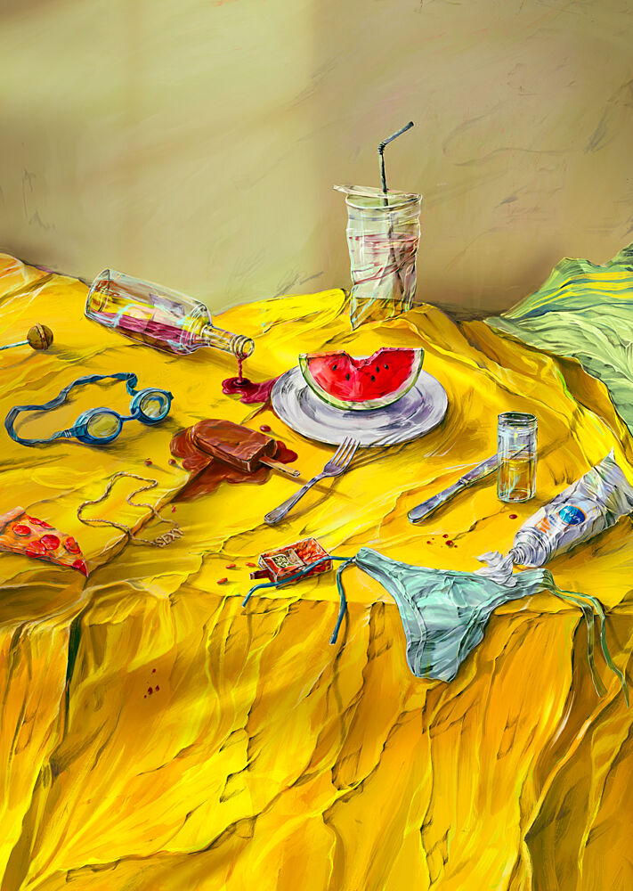 Messy Summer Indulgence art print by Natascha Baumgartner for $57.95 CAD