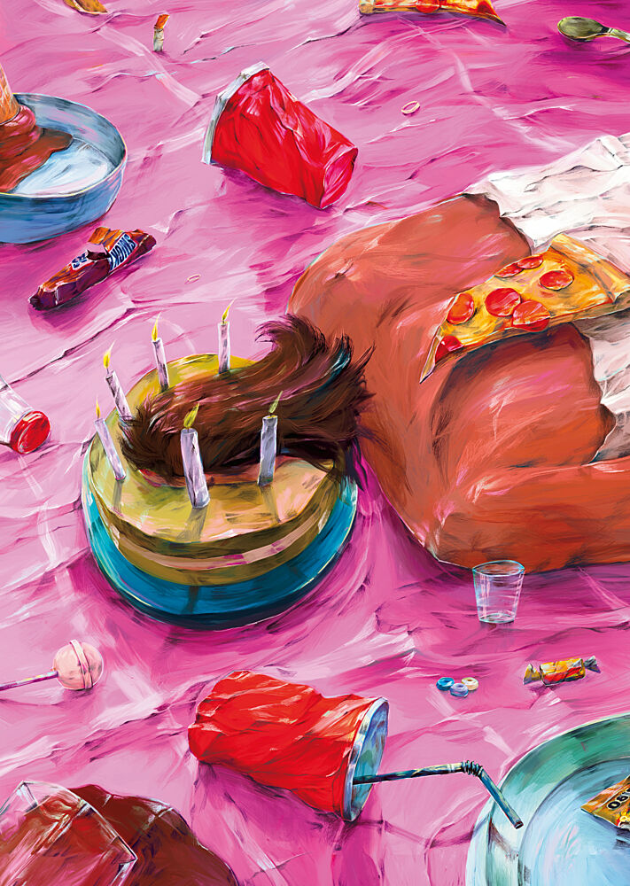 Birthday Indulgence Nap art print by Natascha Baumgartner for $57.95 CAD