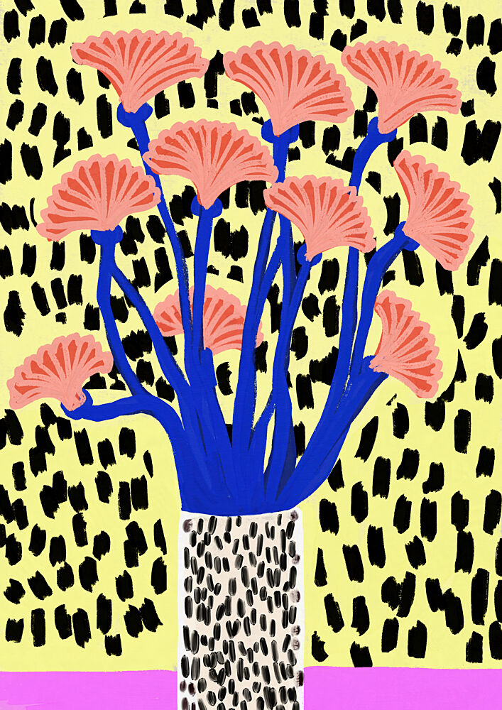 Vibrant Abstract Flowers art print by Treechild for $57.95 CAD
