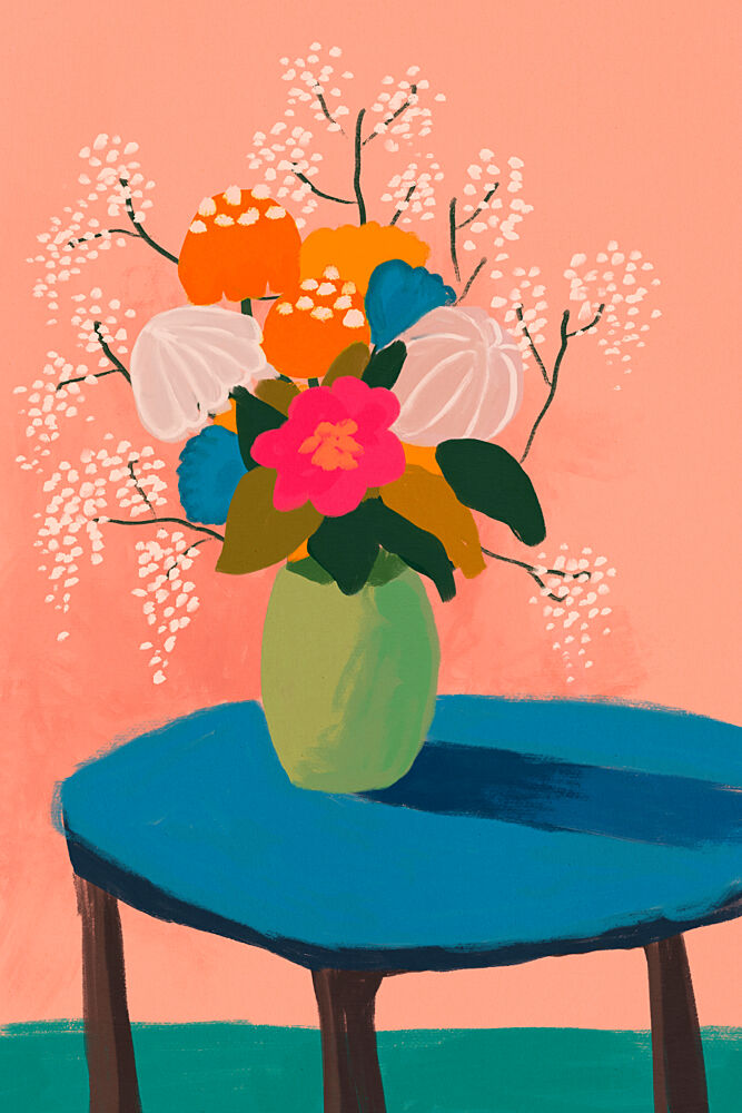 Vibrant Floral Still Life art print by Treechild for $57.95 CAD