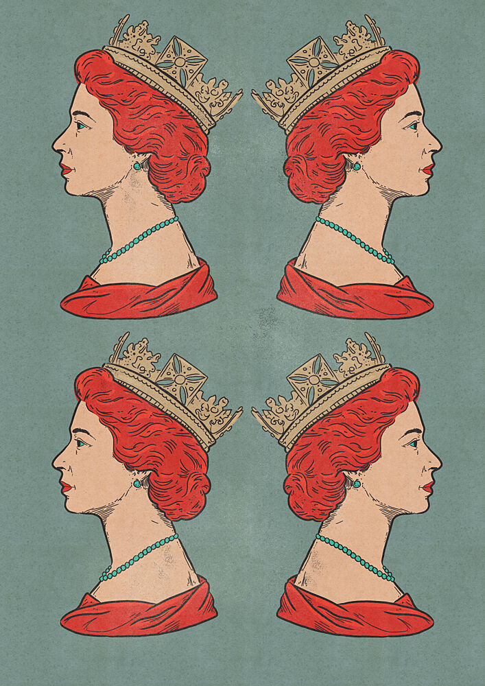 Regal Queen Profile art print by Nicholas for $57.95 CAD