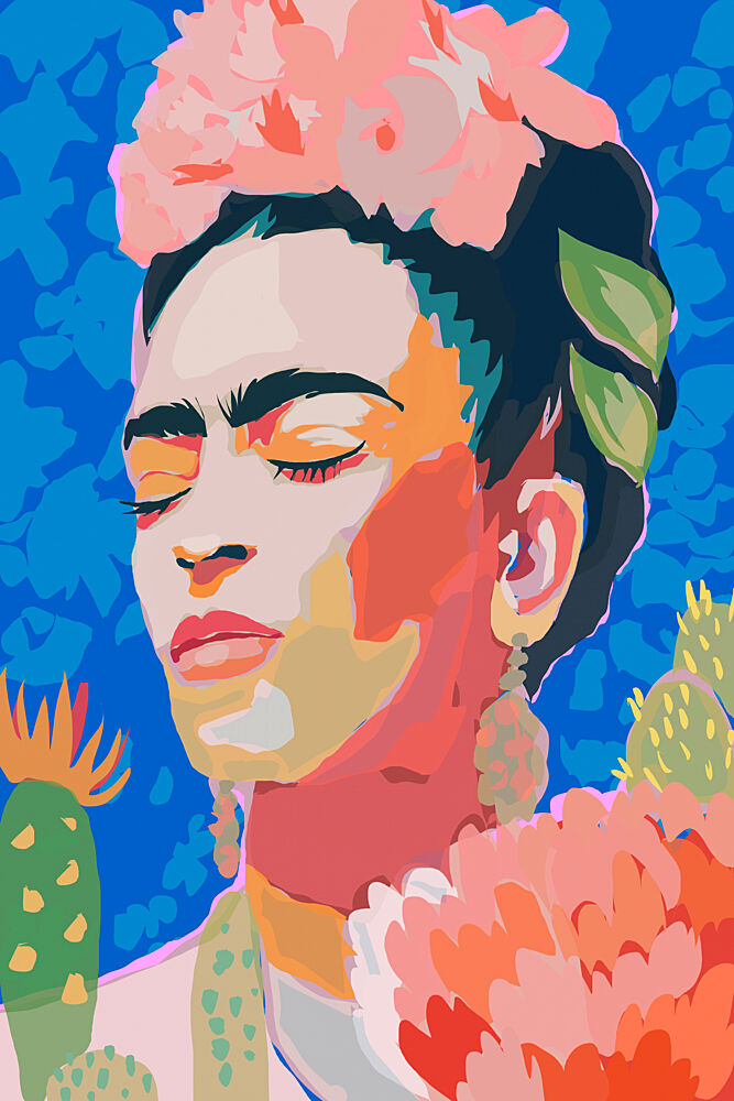 Serene Floral Woman art print by Treechild for $57.95 CAD