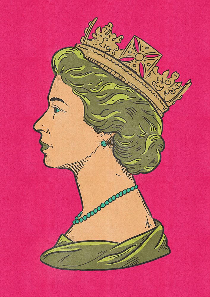 Iconic Queen Profile art print by Nicholas for $57.95 CAD