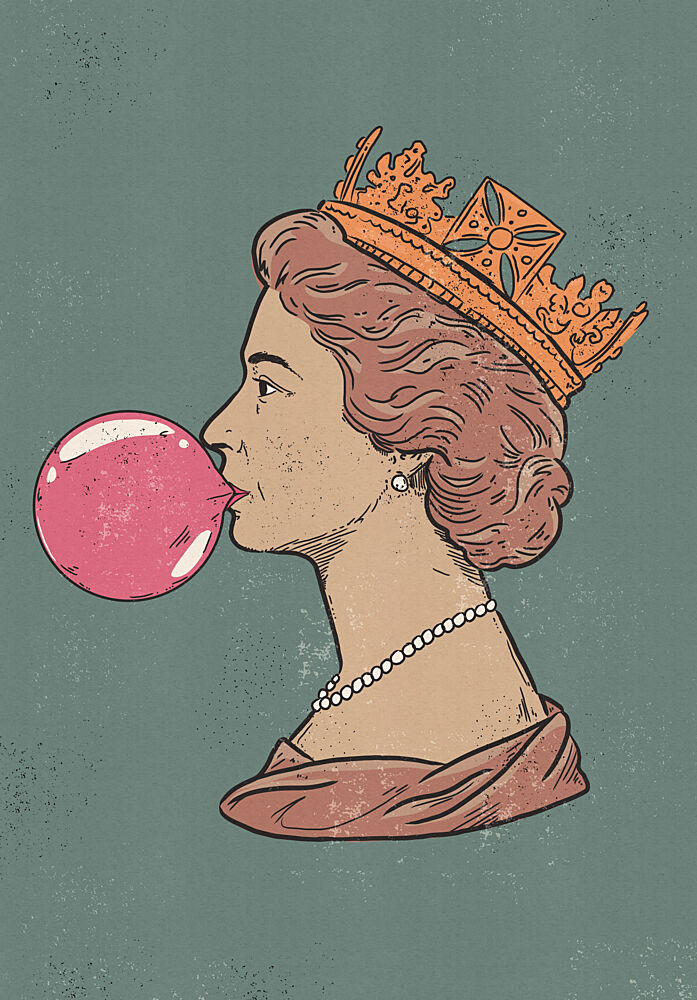 Regal Bubblegum Queen art print by Nicholas for $57.95 CAD