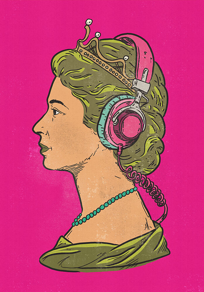Royal Headphones art print by Nicholas for $57.95 CAD