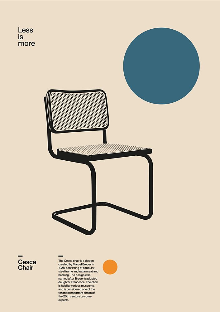 Iconic Modern Chair art print by David Vineis for $57.95 CAD