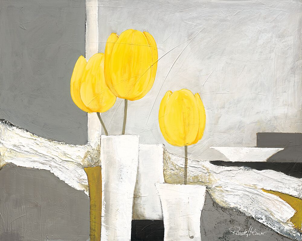 Vibrant Yellow Tulips art print by Renate Holzner for $57.95 CAD
