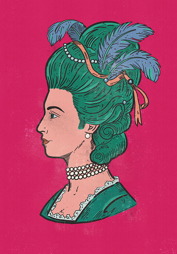 Rococo Lady Portrait art print by Nicholas for $57.95 CAD