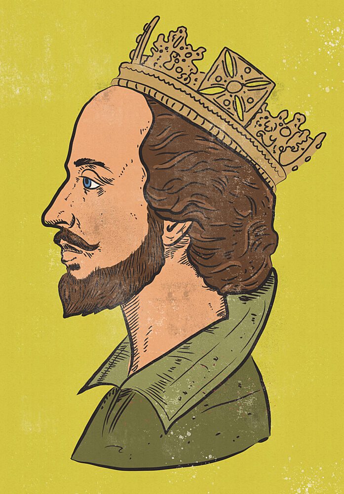 Regal King Profile art print by Nicholas for $57.95 CAD