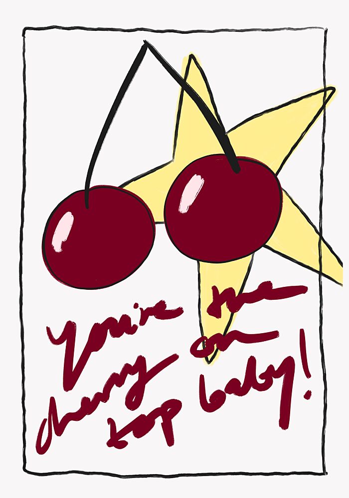 Cherry on Top art print by Athene Fritsch for $57.95 CAD