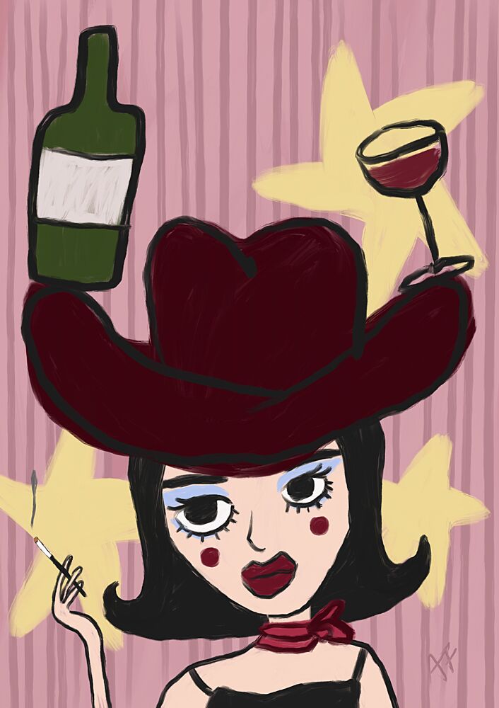 Sassy Cowgirl Pop Art art print by Athene Fritsch for $57.95 CAD