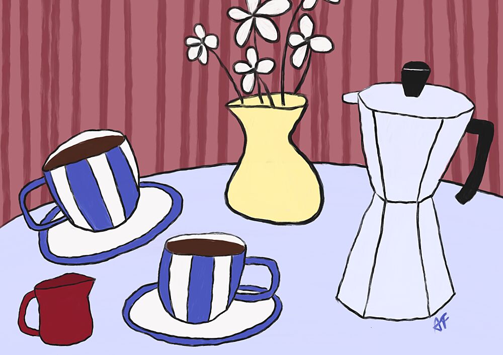 Morning Coffee Still Life art print by Athene Fritsch for $57.95 CAD