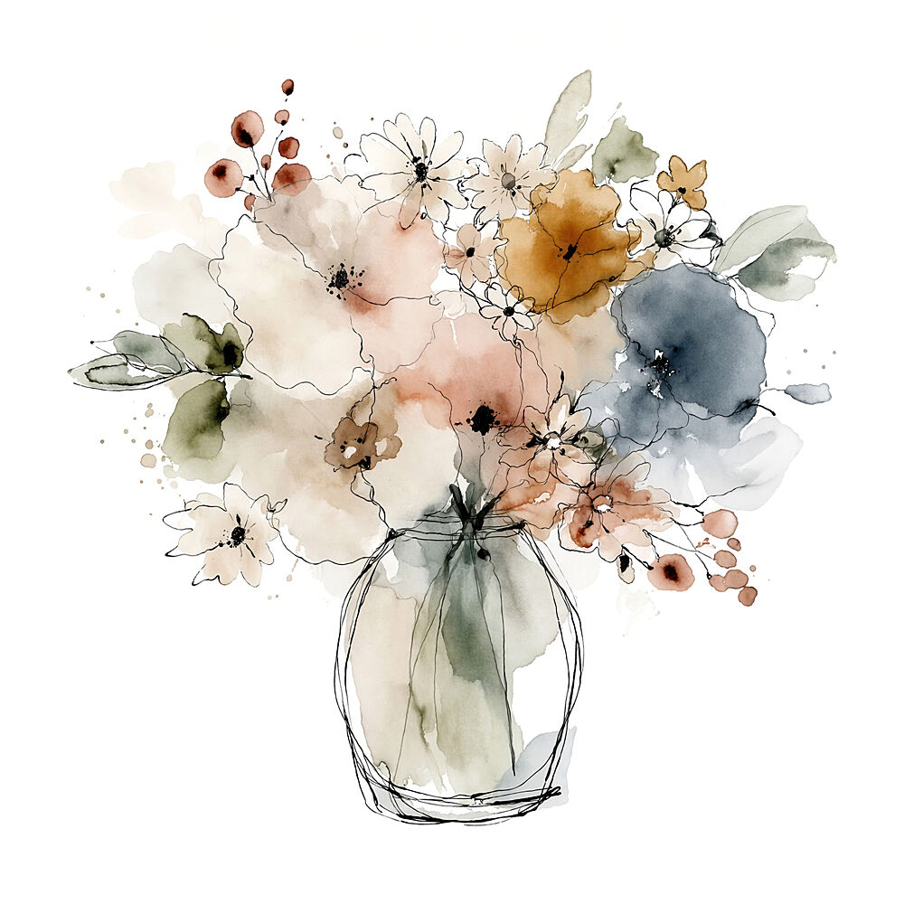 Soft Autumn Bouquet art print by Natalie Bruns for $57.95 CAD