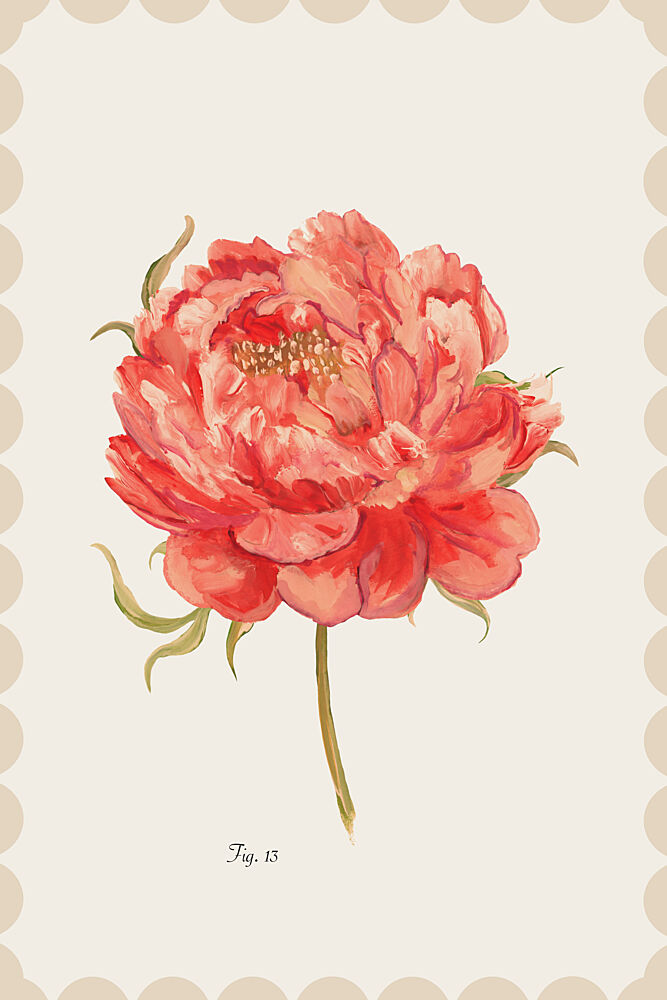 Vibrant Coral Peony art print by Cartissi for $57.95 CAD