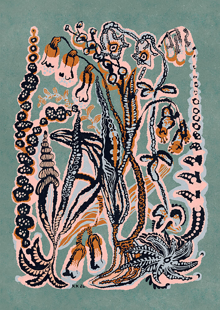 Ethereal Ocean Garden art print by Katariina Kosunen for $57.95 CAD