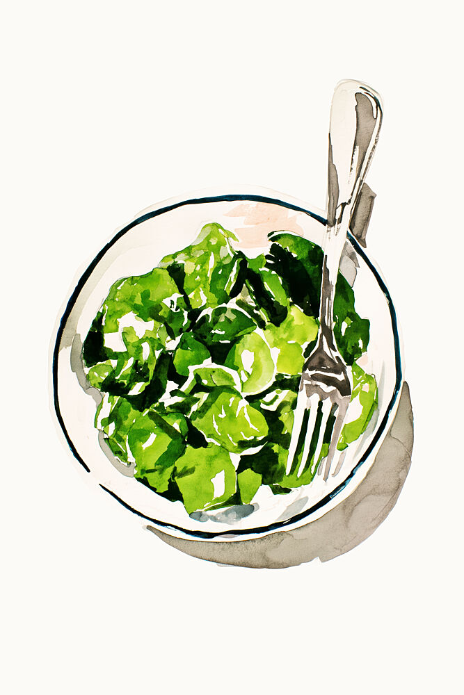 Green Gnocchi Dish art print by Treechild for $57.95 CAD