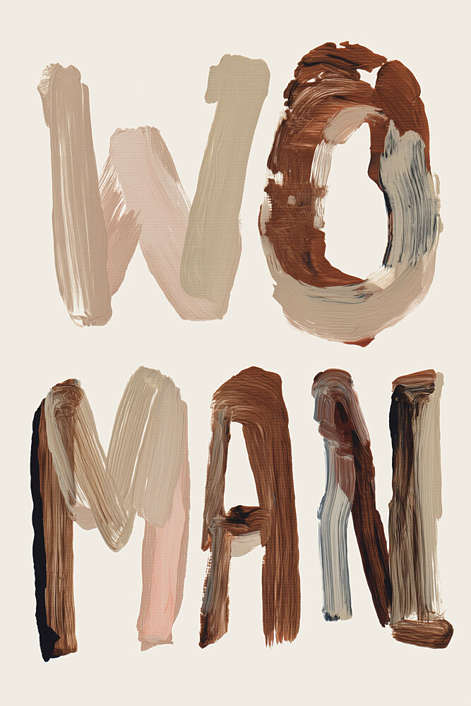 Textured Woman Word art print by Treechild for $57.95 CAD
