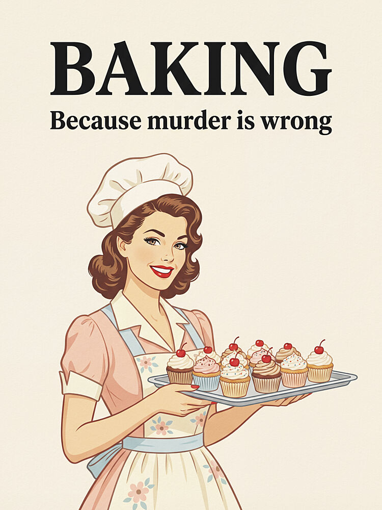 Retro Baking Humor art print by Andreas Magnusson for $57.95 CAD