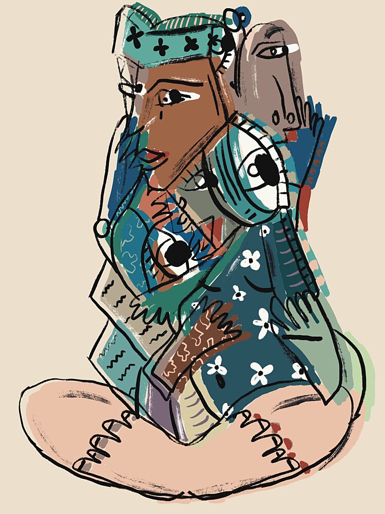 Abstract Reading Figure art print by GIovanna Gil Alves for $57.95 CAD