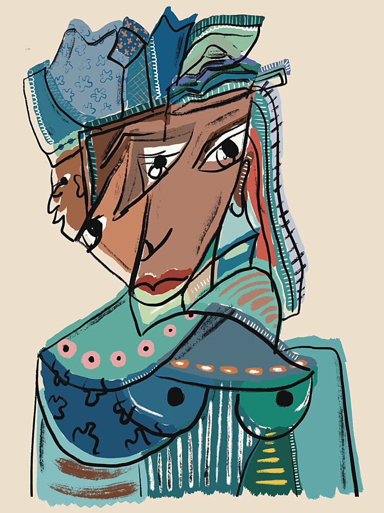 Elegant Abstract Lady art print by GIovanna Gil Alves for $57.95 CAD