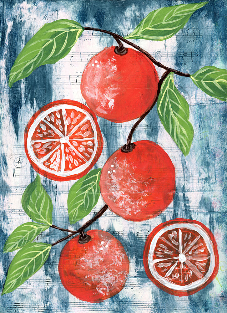 Blood Orange Melody art print by Jasmine Goodwin for $57.95 CAD