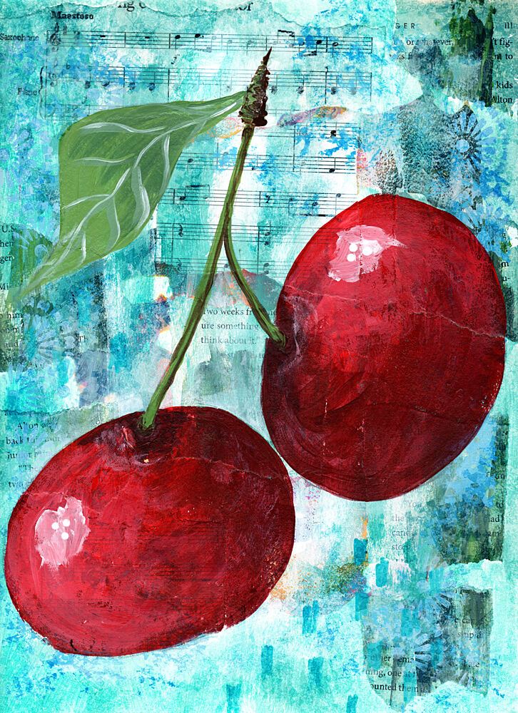 Sweet Cherry Notes art print by Jasmine Goodwin for $57.95 CAD