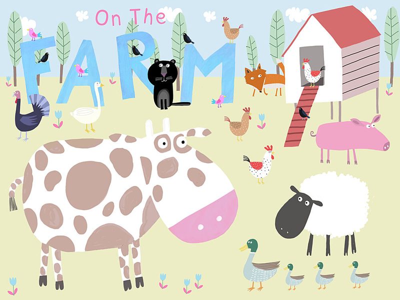 Farm Animal Friends art print by Carla Daly for $57.95 CAD