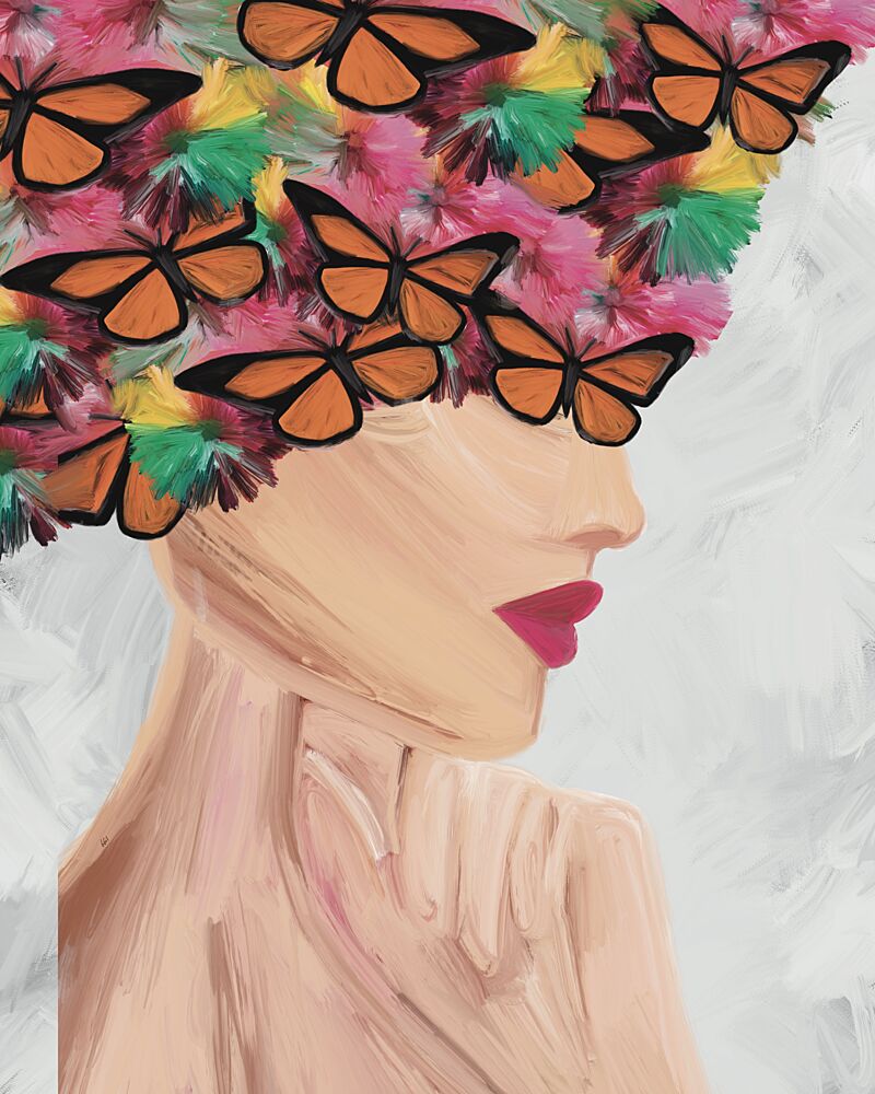 Elegant Butterfly Woman art print by GIovanna Gil Alves for $57.95 CAD