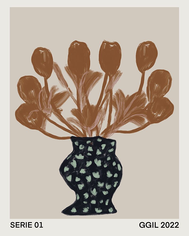 Muted Floral Arrangement art print by GIovanna Gil Alves for $57.95 CAD