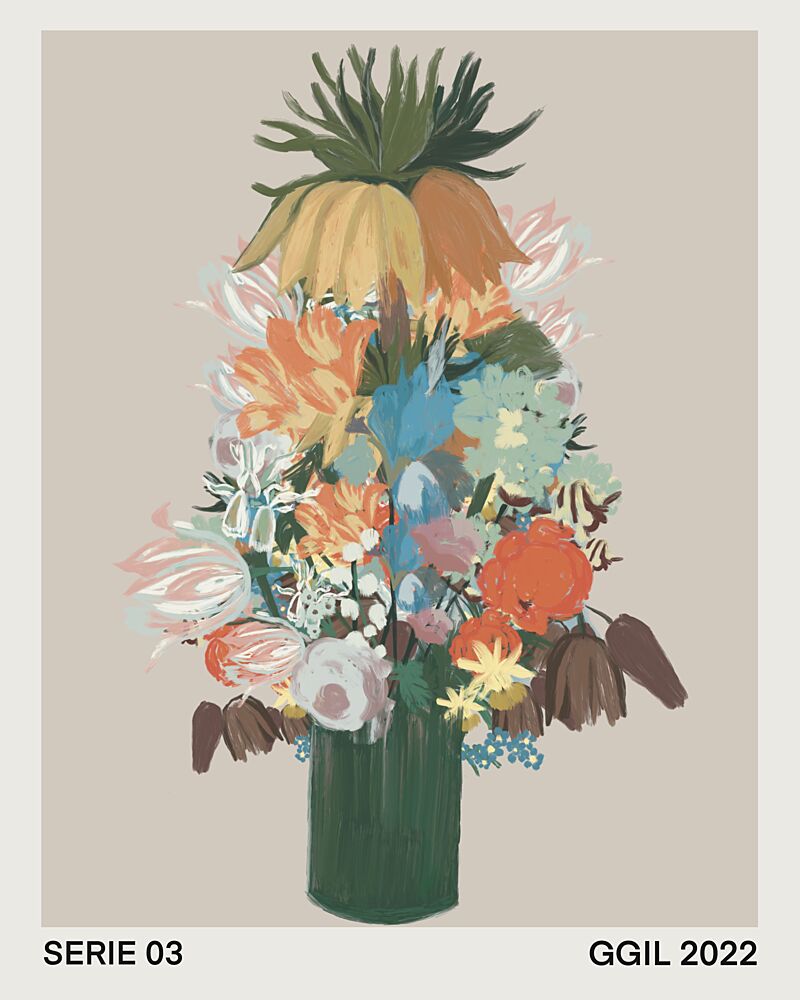 Vibrant Floral Bouquet art print by GIovanna Gil Alves for $57.95 CAD
