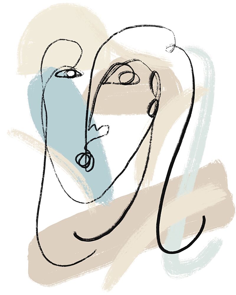Abstract Line Faces art print by GIovanna Gil Alves for $57.95 CAD
