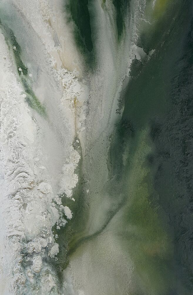 Aerial Green Flow art print by Petra Meikle de Vlas for $57.95 CAD