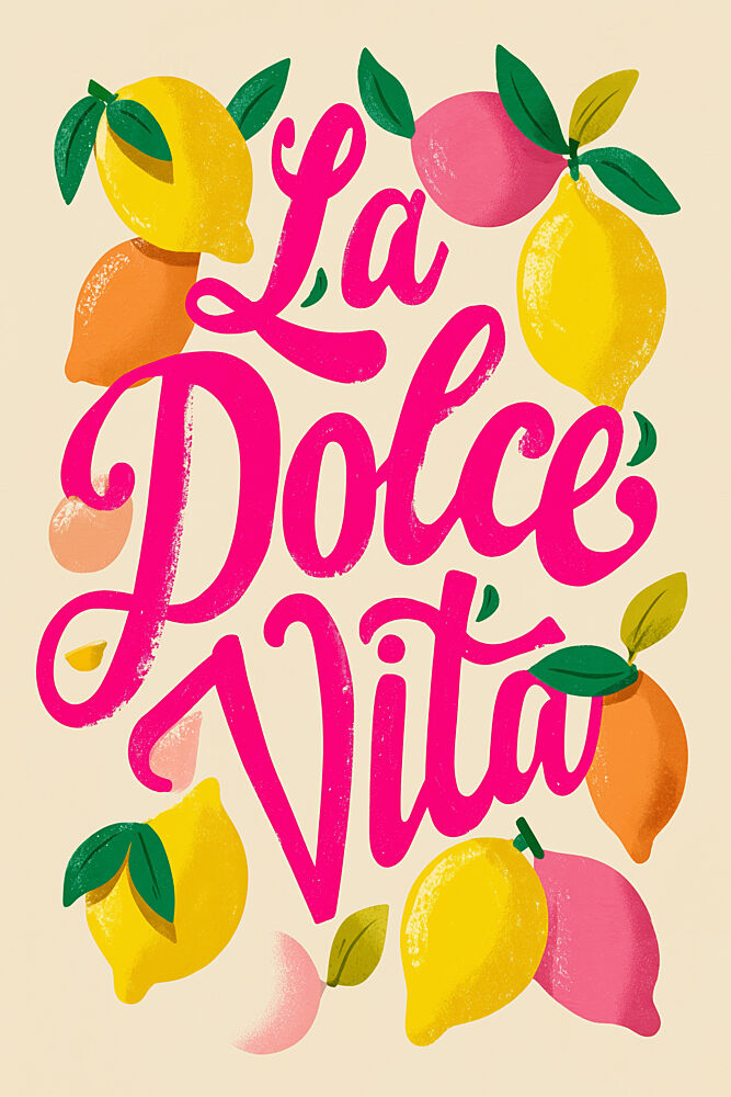 la Dolce Vita Lemons art print by Treechild for $57.95 CAD