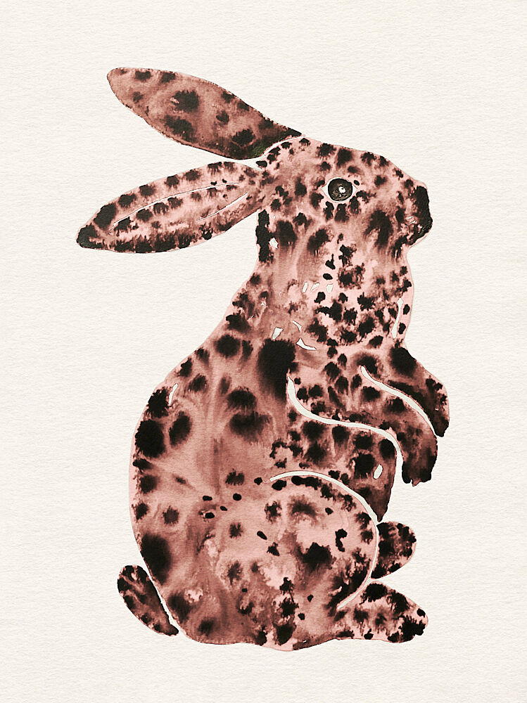 Rose Spotted Rabbit art print by Santhosh Ch for $57.95 CAD