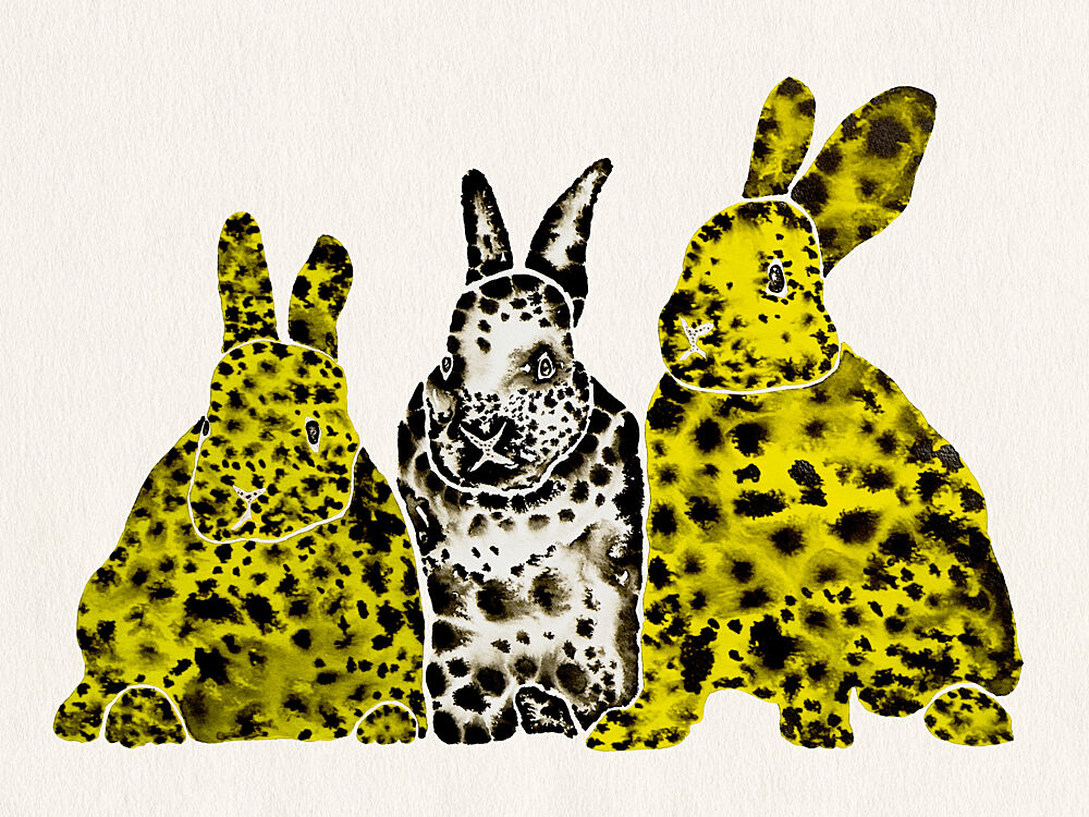 Spotted Leopard Rabbits art print by Santhosh Ch for $57.95 CAD